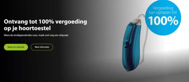 Catalogus van Schoonenberg Hoorcomfort in Beuningen (Overijssel) | Vergoeding kan oplopen tot 100% | 2025-10-13T00:00:00.000Z - 2025-12-31T00:00:00.000Z