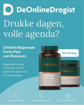 Catalogus van De Online Drogist in Balk | Drukke dagen, volle agenda? | 2025-10-15T00:00:00.000Z - 2025-11-02T00:00:00.000Z