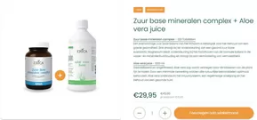 Catalogus van Erica Kruiderijen in Rotterdam | Zuur base mineralen complex + Aloe vera juice | 2025-10-15T00:00:00.000Z - 2025-10-29T00:00:00.000Z