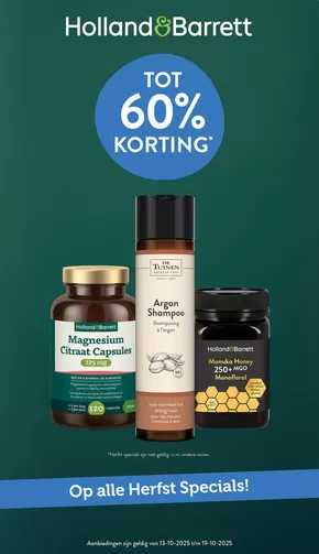 Catalogus van Holland & Barrett in Baarn | Holland & Barrett folder | 2025-10-19T00:00:00.000Z - 2025-11-02T00:00:00.000Z