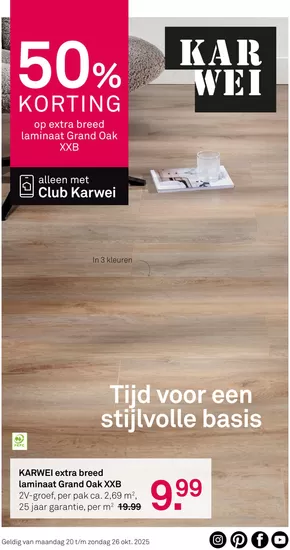 Catalogus van Karwei in Houten | 50% Korting  | 2025-10-20T00:00:00.000Z - 2025-10-26T00:00:00.000Z