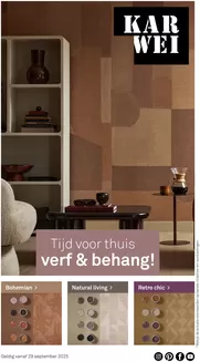 Catalogus van Karwei in Barendrecht | Tijd voor thuis verf & behang! | 2025-10-20T00:00:00.000Z - 2025-12-31T00:00:00.000Z