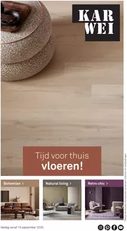 Catalogus van Karwei in Barendrecht | Tijd voor thuis vloeren! | 2025-10-20T00:00:00.000Z - 2025-12-31T00:00:00.000Z