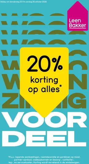 Catalogus van Leen Bakker in Amersfoort | Leen Bakker folder | 2026-10-23T00:00:00.000Z - 2026-10-26T00:00:00.000Z