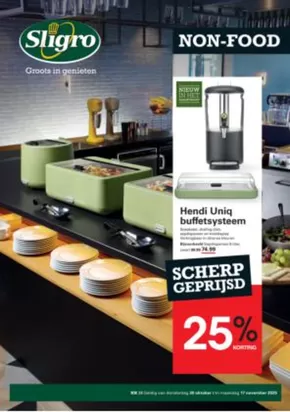 Catalogus van Sligro in Nijmegen | Speciale aanbiedingen voor u | 2025-10-30T00:00:00.000Z - 2025-11-17T00:00:00.000Z
