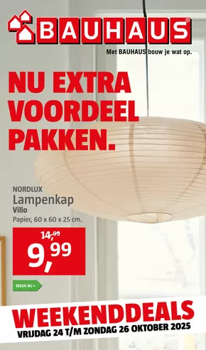 Catalogus van Bauhaus | Nu extra voordeel pakken. | 2025-10-24T00:00:00.000Z - 2025-10-26T00:00:00.000Z