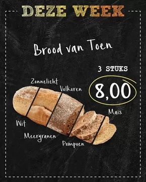 Catalogus van Bakkerij 't Stoepje in Bergen (Noord-Holland) | Topaanbiedingen voor alle koopjesjagers | 2025-10-27T00:00:00.000Z - 2025-11-10T00:00:00.000Z