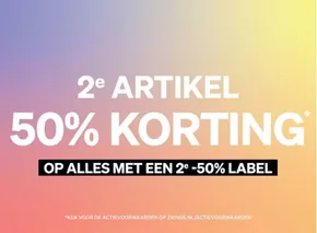 2º artikel 50% korting