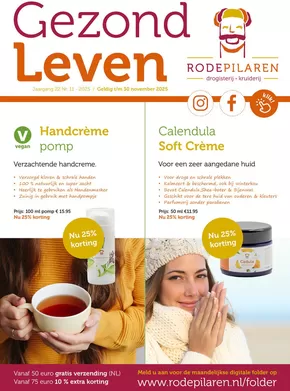 Catalogus van De Rode Pilaren in Medemblik | Gezond Leven | 2025-11-03T00:00:00.000Z - 2025-11-30T00:00:00.000Z