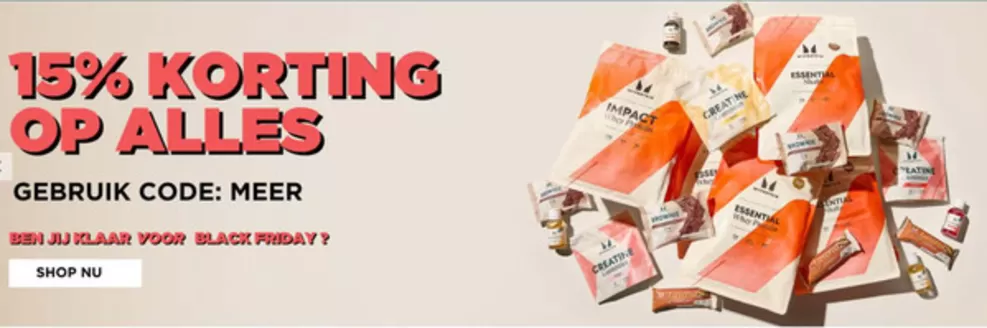 Catalogus van Myprotein in Haarlem | 15% korting op alles | 2025-11-03T00:00:00.000Z - 2025-11-17T00:00:00.000Z