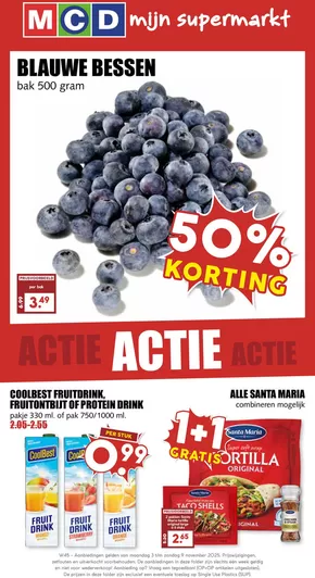 Catalogus van MCD Supermarkt in Hasselt | 50% Korting  | 2025-11-03T00:00:00.000Z - 2025-11-09T00:00:00.000Z