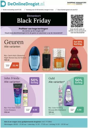 Catalogus van De Online Drogist in Eindhoven | Black Friday | 2025-11-05T00:00:00.000Z - 2025-12-04T00:00:00.000Z