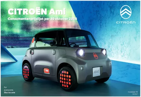 Catalogus van Citroën in Utrecht | Citroën AMI | 2025-11-06T00:00:00.000Z - 2025-11-20T00:00:00.000Z