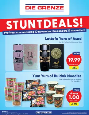 Catalogus van Medikamente die grenze in Groningen | DieGrenze Folder Week 46 47 2025 | 2025-11-10T00:00:00.000Z - 2025-11-23T00:00:00.000Z