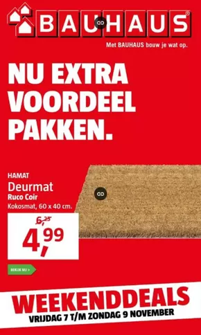 Catalogus van Bauhaus | Nu extra voordeel pakken. | 2025-11-07T00:00:00.000Z - 2025-11-09T00:00:00.000Z