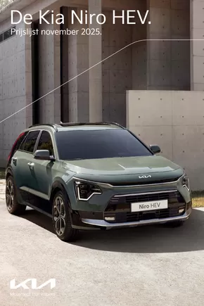 Catalogus van Kia | Kia Netherlands Niro prijslijst | 2025-11-01T00:00:00.000Z - 2025-11-30T00:00:00.000Z