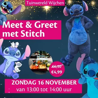 Catalogus van TuinWereld in Eindhoven | Meet & Greet met Stitch | 2025-11-12T00:00:00.000Z - 2025-11-16T00:00:00.000Z