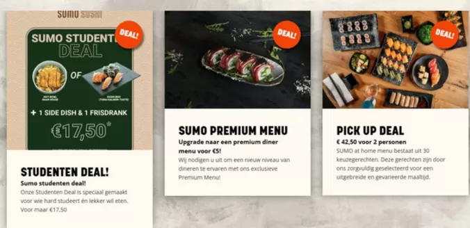 Catalogus van Restaurant Sumo in Amsterdam | Student deal! | 2025-11-13T00:00:00.000Z - 2025-11-27T00:00:00.000Z