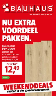 Catalogus van Bauhaus | Nu extra voordeel pakken. | 2025-11-14T00:00:00.000Z - 2025-11-16T00:00:00.000Z