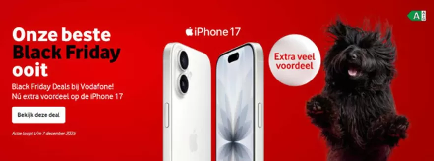 Catalogus van Vodafone in Utrecht | Onze beste Black Friday ooit | 2025-11-17T00:00:00.000Z - 2025-12-07T00:00:00.000Z