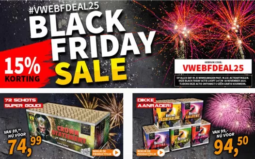 Catalogus van Vuurwerk Expert in Terneuzen | Black Friday Sale | 2025-11-25T00:00:00.000Z - 2025-11-30T00:00:00.000Z