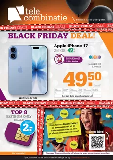 Catalogus van Telecombinatie | Black Friday Deals | 2025-11-25T00:00:00.000Z - 2025-12-01T00:00:00.000Z