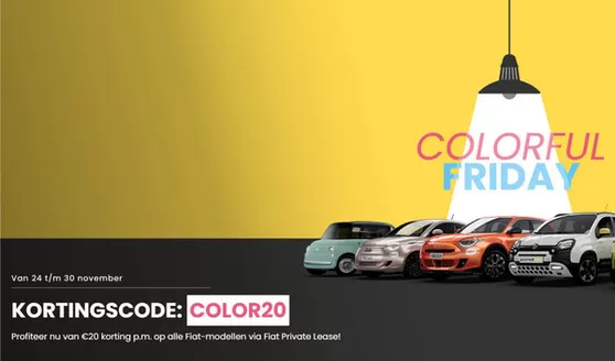 Catalogus van Fiat in Delft | Colorful Friday | 2025-11-25T00:00:00.000Z - 2025-11-30T00:00:00.000Z