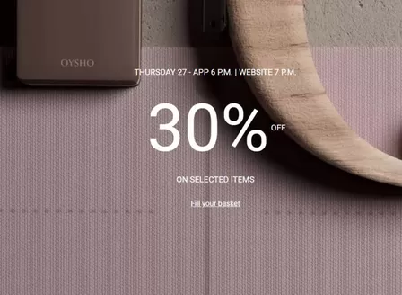 Catalogus van Oysho | 30% Off | 2025-11-26T00:00:00.000Z - 2025-11-28T00:00:00.000Z