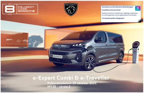 Catalogus van Peugeot in Delft | Peugeot wk5223 prijzen specificaties e expert combi e traveller | 2025-11-27T00:00:00.000Z - 2025-12-11T00:00:00.000Z
