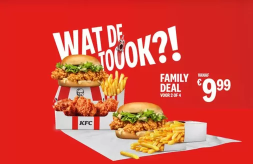Catalogus van KFC in Amsterdam | Family deal voor 2 of 4 | 2025-12-02T00:00:00.000Z - 2025-12-16T00:00:00.000Z