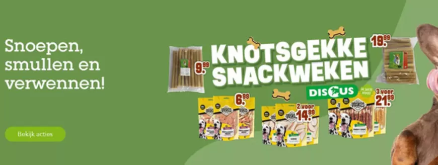 Catalogus van Discus in Noordwijkerhout | Knotsgekke snackweken | 2025-12-03T00:00:00.000Z - 2025-12-14T00:00:00.000Z
