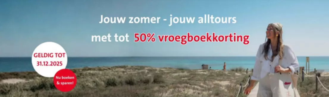 Catalogus van Alltours | 50% vroegboekkorting | 2025-12-04T00:00:00.000Z - 2025-12-31T00:00:00.000Z