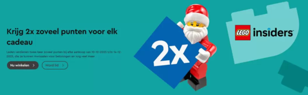 Catalogus van Lego in Almelo | Krijg 2x zoveel punten voor elk cadeau | 2025-12-10T00:00:00.000Z - 2025-12-14T00:00:00.000Z