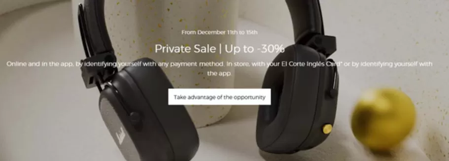 Catalogus van El Corte Ingles in Krimpen aan den IJssel | Private Sale | Up to -30% | 2025-12-11T00:00:00.000Z - 2025-12-15T00:00:00.000Z