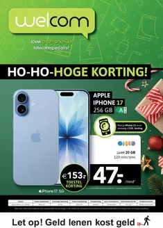 Catalogus van Welcom in Rotterdam | HO-HO-HOGE KORTING! | 2025-12-19T00:00:00.000Z - 2026-01-05T00:00:00.000Z