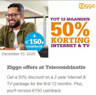 Catalogus van Telecombinatie in Rotterdam | KORTING INTERNET & TV | 2025-12-19T00:00:00.000Z - 2025-12-31T00:00:00.000Z