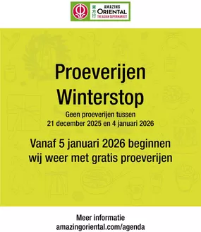 Catalogus van Amazing Oriental in Maarssenbroek | Ontdek aantrekkelijke aanbiedingen | 2025-12-21T00:00:00.000Z - 2026-01-04T00:00:00.000Z