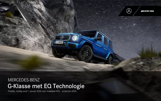 Catalogus van Mercedes-Benz in Velsen-Noord | MERCEDES-BENZ G-Klasse met EQ Technologie | 2025-12-22T00:00:00.000Z - 2026-06-30T00:00:00.000Z