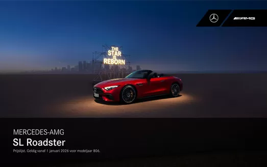 Catalogus van Mercedes-Benz in Velsen-Noord | MERCEDES-AMG SL Roadster | 2025-12-22T00:00:00.000Z - 2026-06-30T00:00:00.000Z