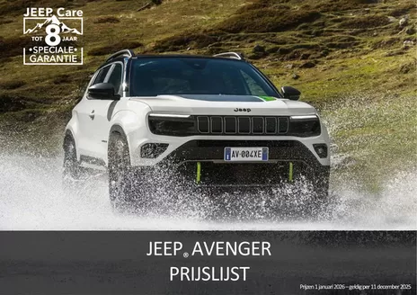 Catalogus van Jeep in Amsterdam | AVENGER | 2025-12-23T00:00:00.000Z - 2026-05-31T00:00:00.000Z