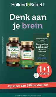 Catalogus van Holland & Barrett in Katwijk aan Zee | Holland & Barrett folder | 2025-12-29T00:00:00.000Z - 2026-01-04T00:00:00.000Z