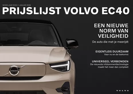 Catalogus van Volvo in Rotterdam | VOLVO EC40 | 2026-01-01T00:00:00.000Z - 2026-06-30T00:00:00.000Z
