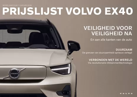 Catalogus van Volvo in Rotterdam | VOLVO EX40 | 2026-01-01T00:00:00.000Z - 2026-06-30T00:00:00.000Z