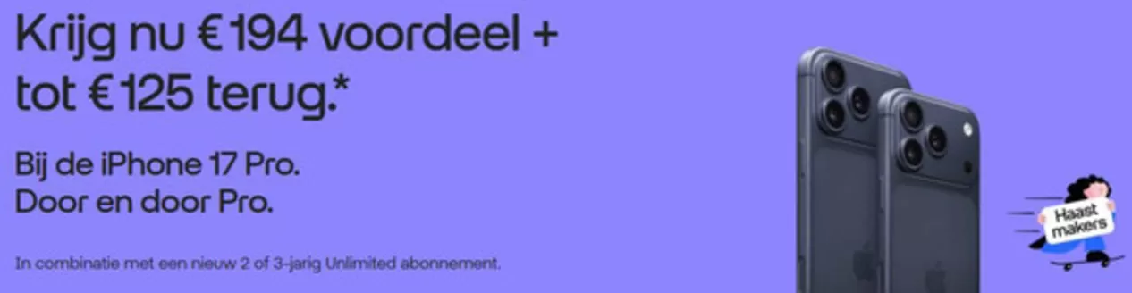Catalogus van Odido in Schoonhoven | €194 voordeel + tot €125 terug. | 2025-12-30T00:00:00.000Z - 2026-01-06T00:00:00.000Z