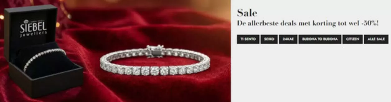 Catalogus van Siebel juwelier | tot 50% Korting | 2026-01-06T00:00:00.000Z - 2026-01-20T00:00:00.000Z