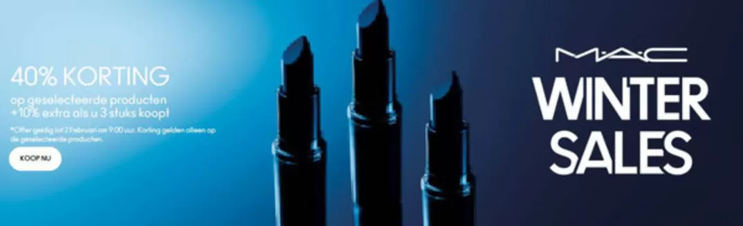 Catalogus van Mac cosmetics in Rotterdam | 40% Korting | 2026-01-08T00:00:00.000Z - 2026-02-02T00:00:00.000Z