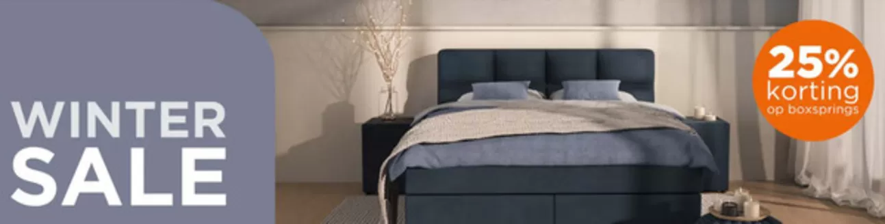 Catalogus van TotaalBED in Eindhoven | 25% Korting op boxsprings | 2026-01-12T00:00:00.000Z - 2026-01-18T00:00:00.000Z