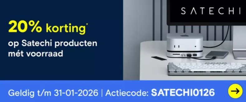 Catalogus van Conrad in Amsterdam | 20% korting op satechi producten | 2026-01-13T00:00:00.000Z - 2026-01-31T00:00:00.000Z