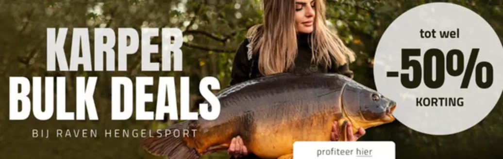 Catalogus van Raven in Amsterdam | Karper bulk deals tot wel 50% korting | 2026-01-14T00:00:00.000Z - 2026-01-21T00:00:00.000Z