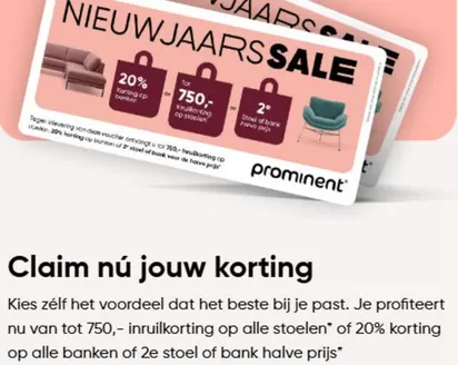 Catalogus van Prominent in Eindhoven | 20% korting op alle banken | 2026-01-14T00:00:00.000Z - 2026-01-28T00:00:00.000Z